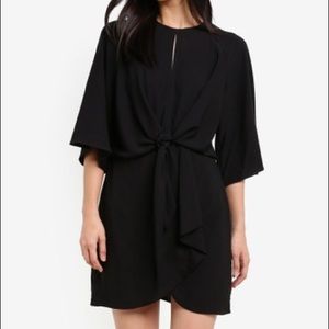 Topshop Knot Front Mini Dress